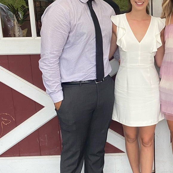 Ivory French connection rehearsal dinner dress worn once - Picture 1 of 2